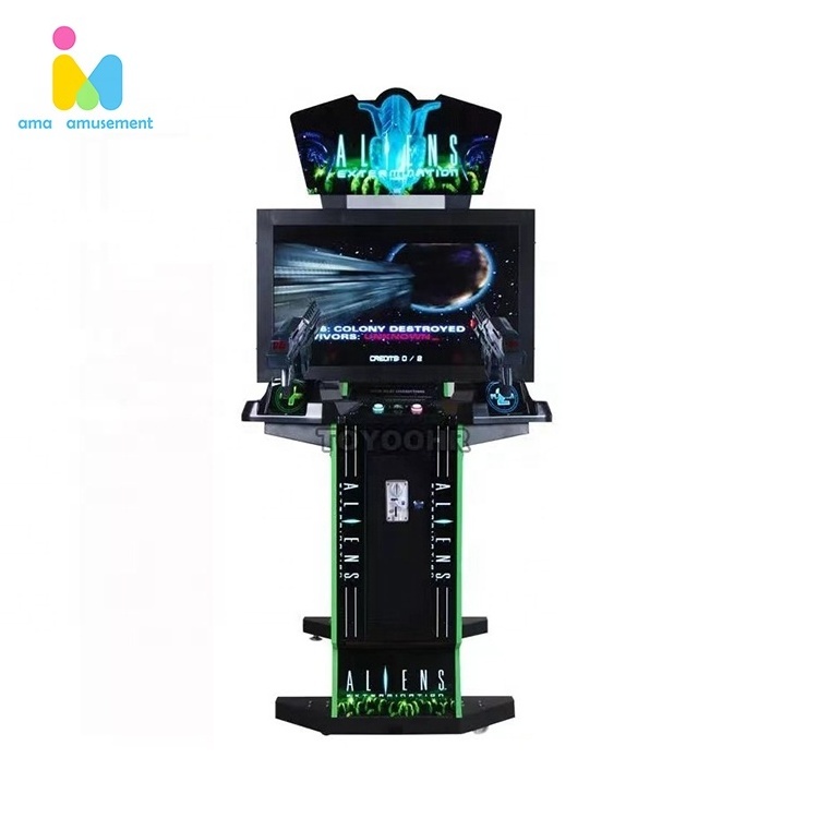 Most Popular Shooting Arcade Game Machine 42 Inch Aliens Shooting Arcade Game For Adults Video Game