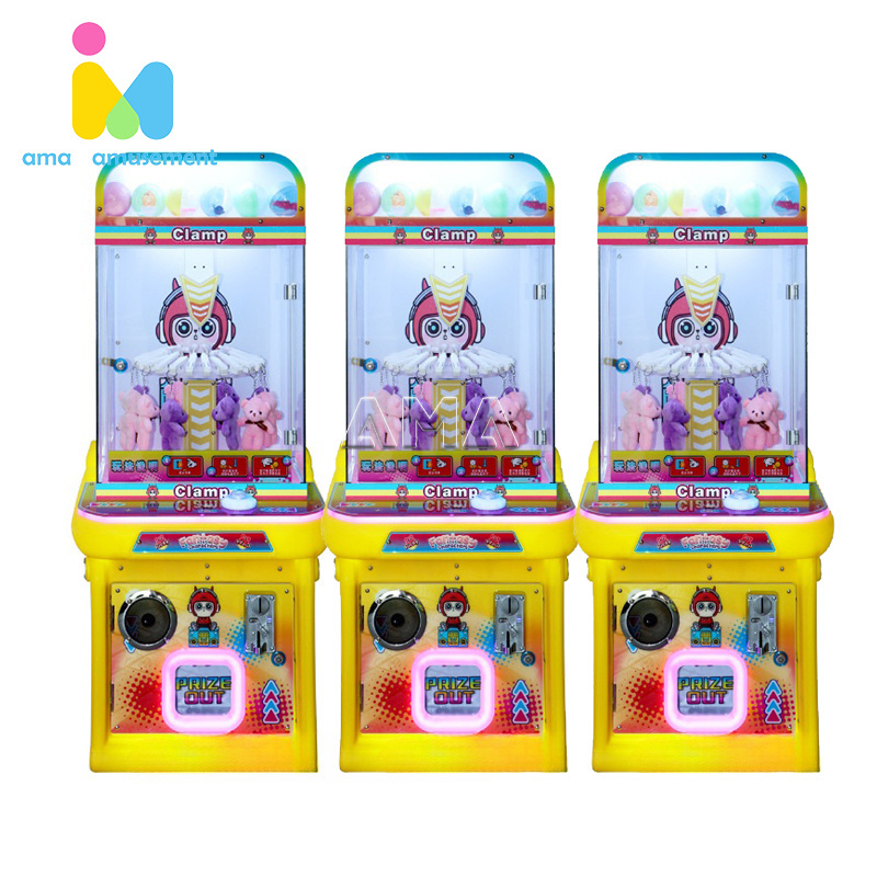 Mini Arcade Machine Skill Game Coin Operated for Kids Clip Game Machines