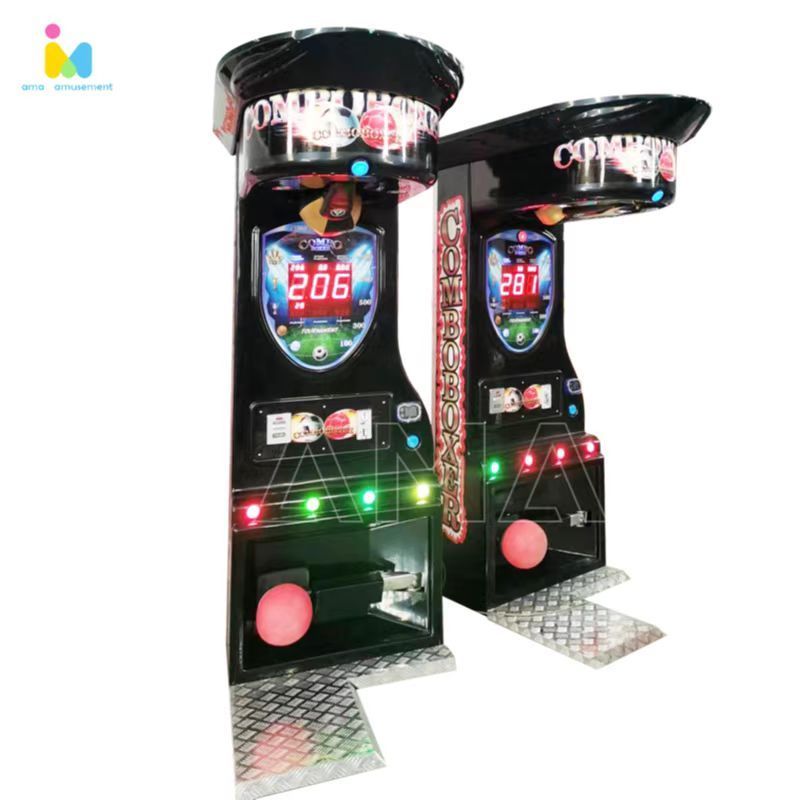 AMA Amusement Coin Operated kick and  Boxing Machine Arcade Game Boxing Punching And Kicking Machine For Sale