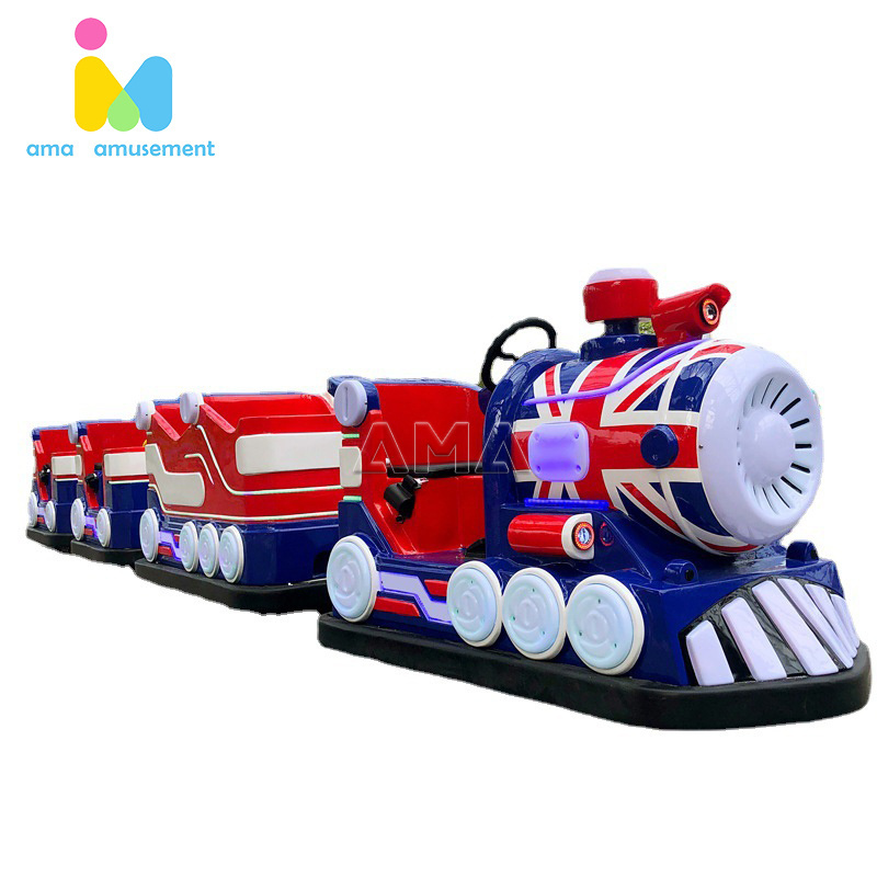 AMA Kids Indoor Miniature Train Kiddie Amusement Ride Electric For Outdoor Train Ride For Sale