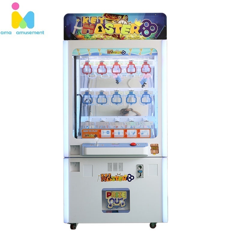 Coin Games 9 Holes Golden Key Game Shopping Mall Toy Vending Machine Claw Machine Black Wholesale Mini Key Master