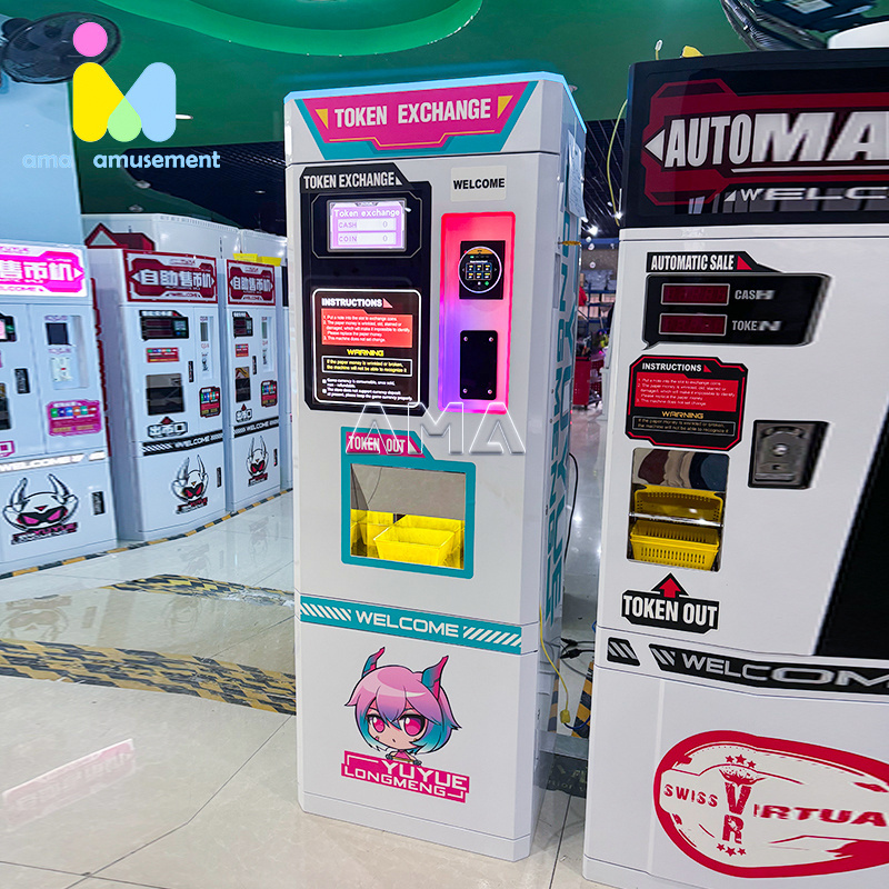 AMA High Quality Automatic Coin Changer Machine Automatic Bill Exchange Arcade Game Token Coin Change Machine