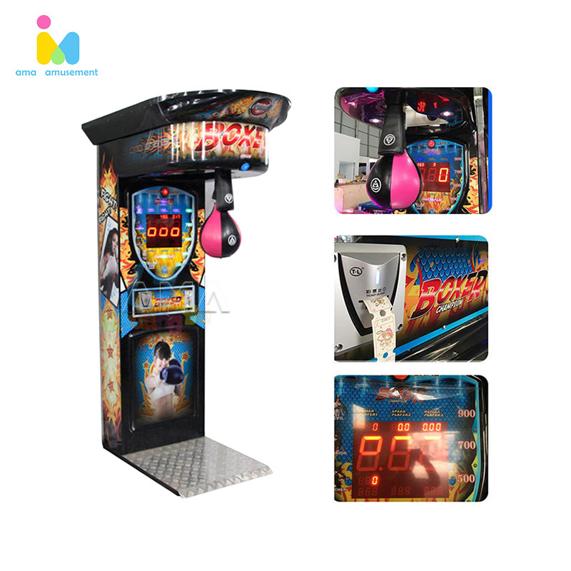 maquina de juego de music de boxeo indoor wall mount coin operated arcade punch boxing music game machine