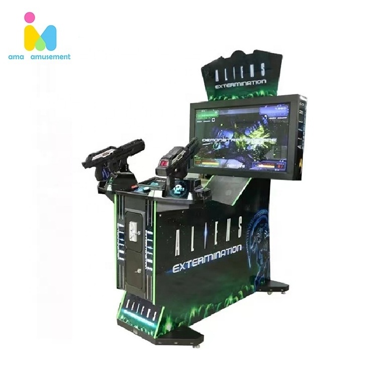 Most Popular Shooting Arcade Game Machine 42 Inch Aliens Shooting Arcade Game For Adults Video Game