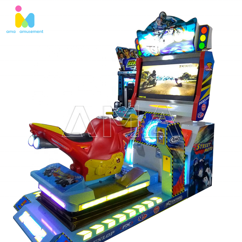 AMA coin operated street motorcycle amusement arcade car racing games machine speed drift