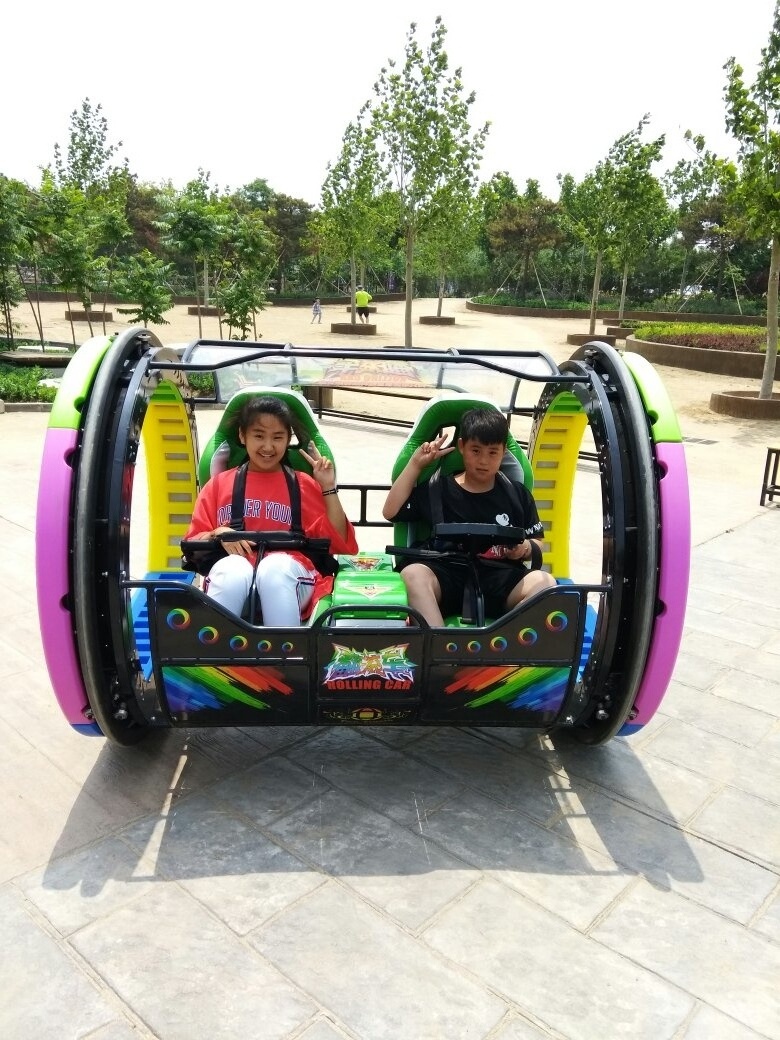 Outdoor/Indoor Amusement  Park le bar car360 Degree Rotation Happy Rolling Car Happy Double 360 Rolling Car For Sale