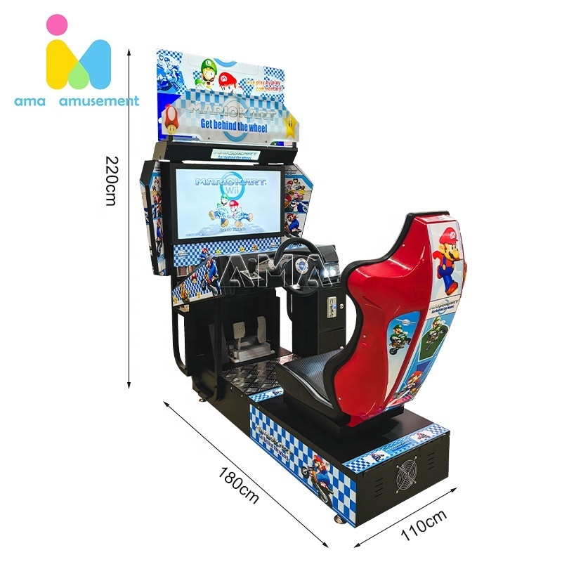 32 inch car racing game machine coin operated arcade racing simulator machine Mario kart arcade machine