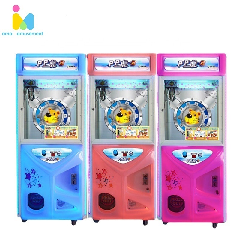 PP Tiger Toy Claw Machine Coin Operated Arcade Human Claw Game Machine Japanese Crane Claw Machine For Kids