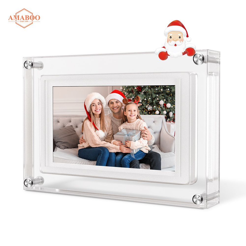 AMABOO 5 Inch Wifi Touch Video Nft Digital Photo Picture foto Frame Lcd Cloud Frameo Digital Photo Frame