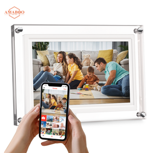 Wholesale Lcd Display Acrylic Video Player Digital Picture Frame portaretrato digital 7 inch Acrylic Digital Photo Frame