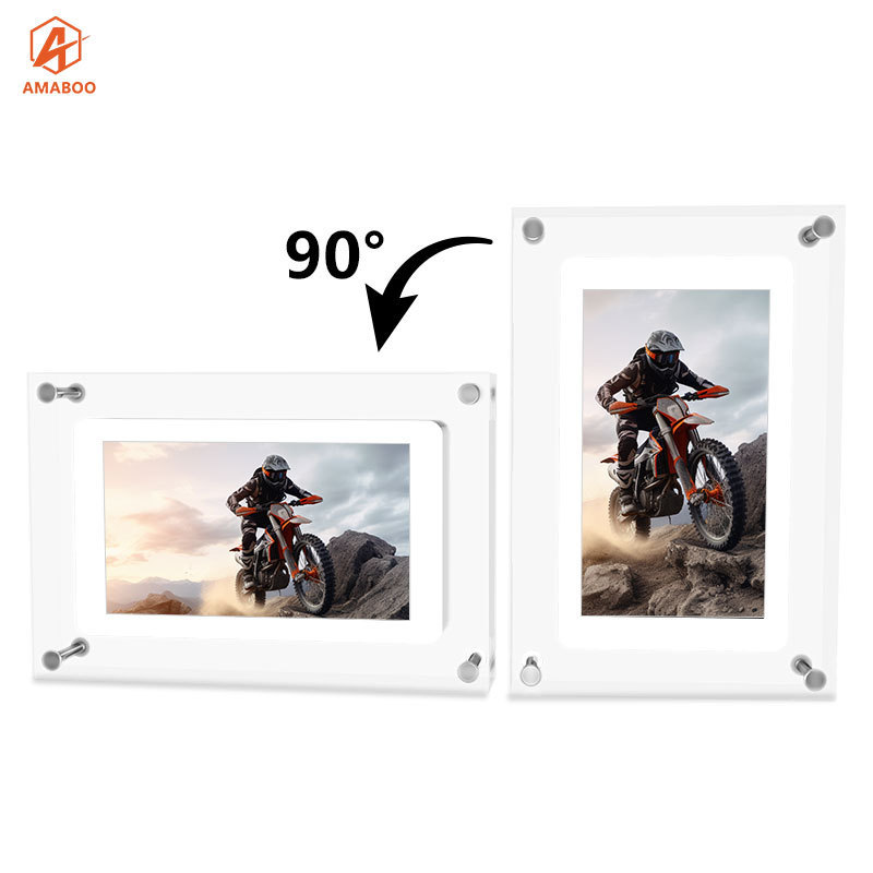 4 5 7 10.1 inch crystal advertising player transparent acrylic motion video digital photo frame