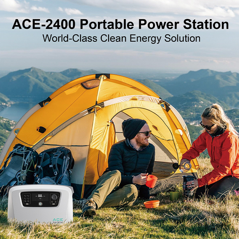 2400W 1792Wh indoor solar powered generator mobile charging station solar generators with panel