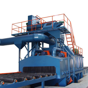 Aluminium profile aluminium alloy wheel stone steel pipe h beam steel bar roller conveyor shot blasting machine