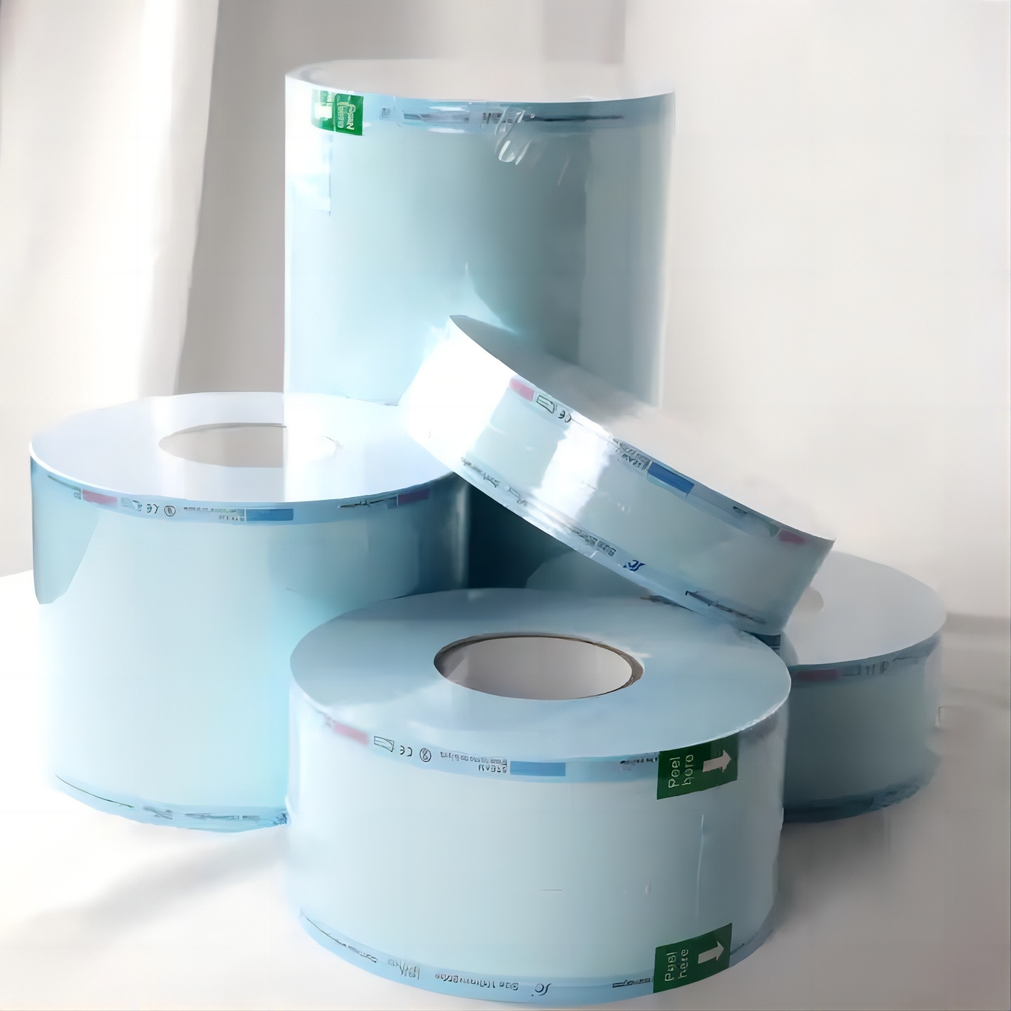 Heat Sealing Sterilization Bag Sterilization Packaging Flat Roll 200M Long Autoclave Sterilization Pouch