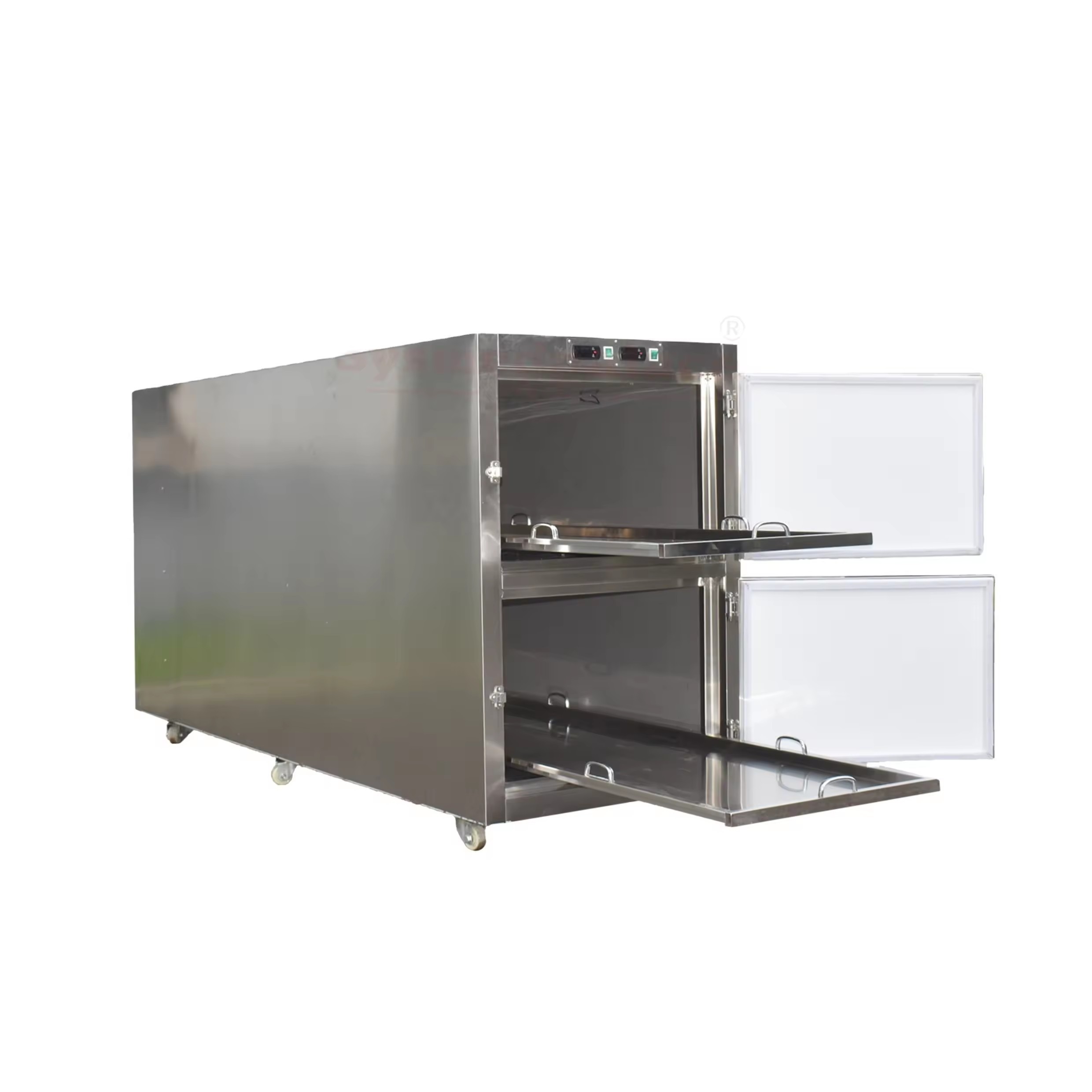 Amain Hot sale 3 6 Drawer Casket Freezer Mortuary Cadaver Bodies Funeral Refrigerator Manufacturers