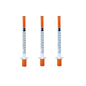 Amain High quality sterile 0.5 1 1.5 ml The double rubber plug has good air tightness disposable insulin needles