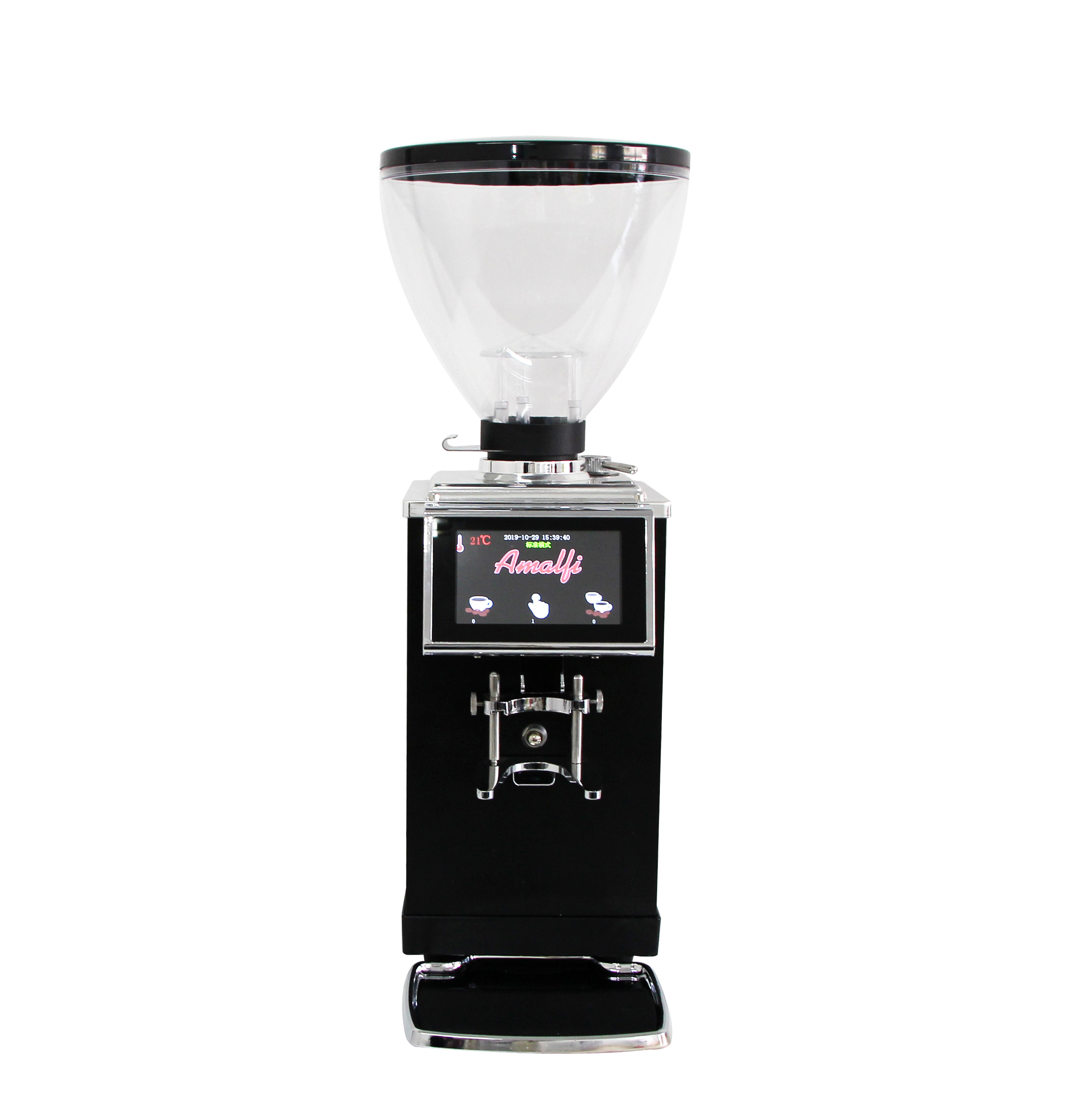 Abs hopper commercial automatic burr coffee grinder for espresso