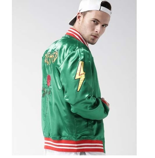 custom satin varsity jackets / 100% polyester satin baseball jacket / satin bomber jacket