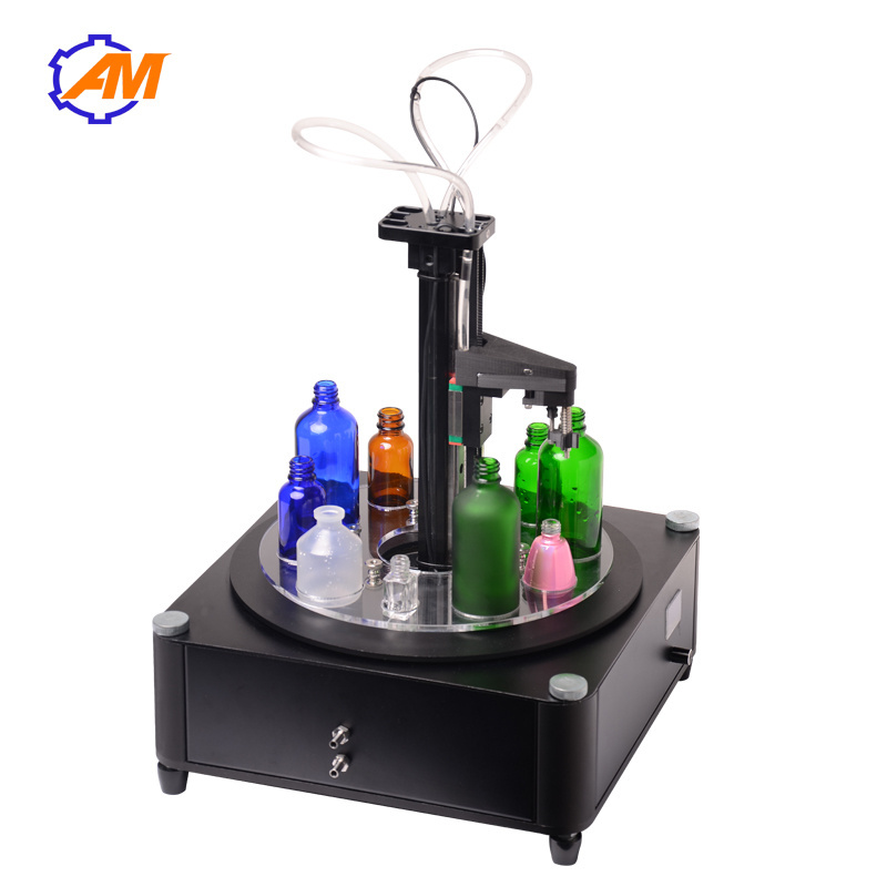 Food Beverage Factory Spare Parts 10ml Small Perfume Bottle Filling Machine Glass/ Plastic 20 BPM 0-1000ml