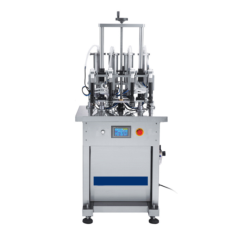 Explosion Proof Four Head Perfume Vacuum Filling Machine Liquid Vertical Canning Machine Negative Pressure Filling Machine