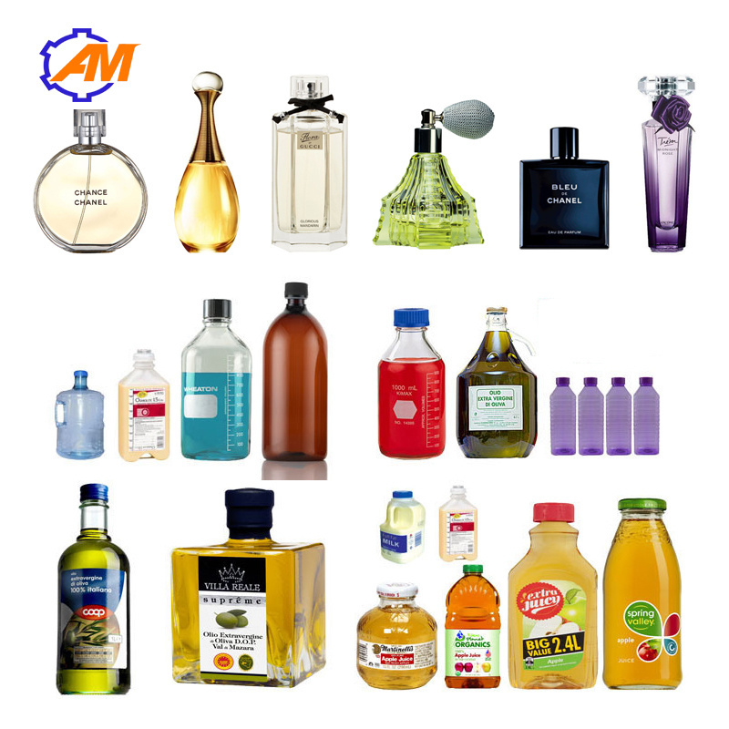 Food Beverage Factory Spare Parts 10ml Small Perfume Bottle Filling Machine Glass/ Plastic 20 BPM 0-1000ml