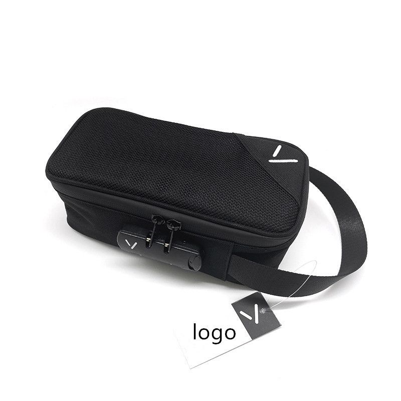 Custom LogoTravel Smellproof Odor Stash Case Carbon Lined Smell Proof Bag With Combination Lock