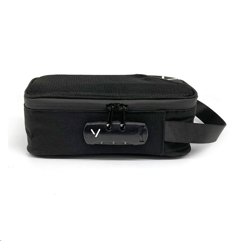 Custom LogoTravel Smellproof Odor Stash Case Carbon Lined Smell Proof Bag With Combination Lock