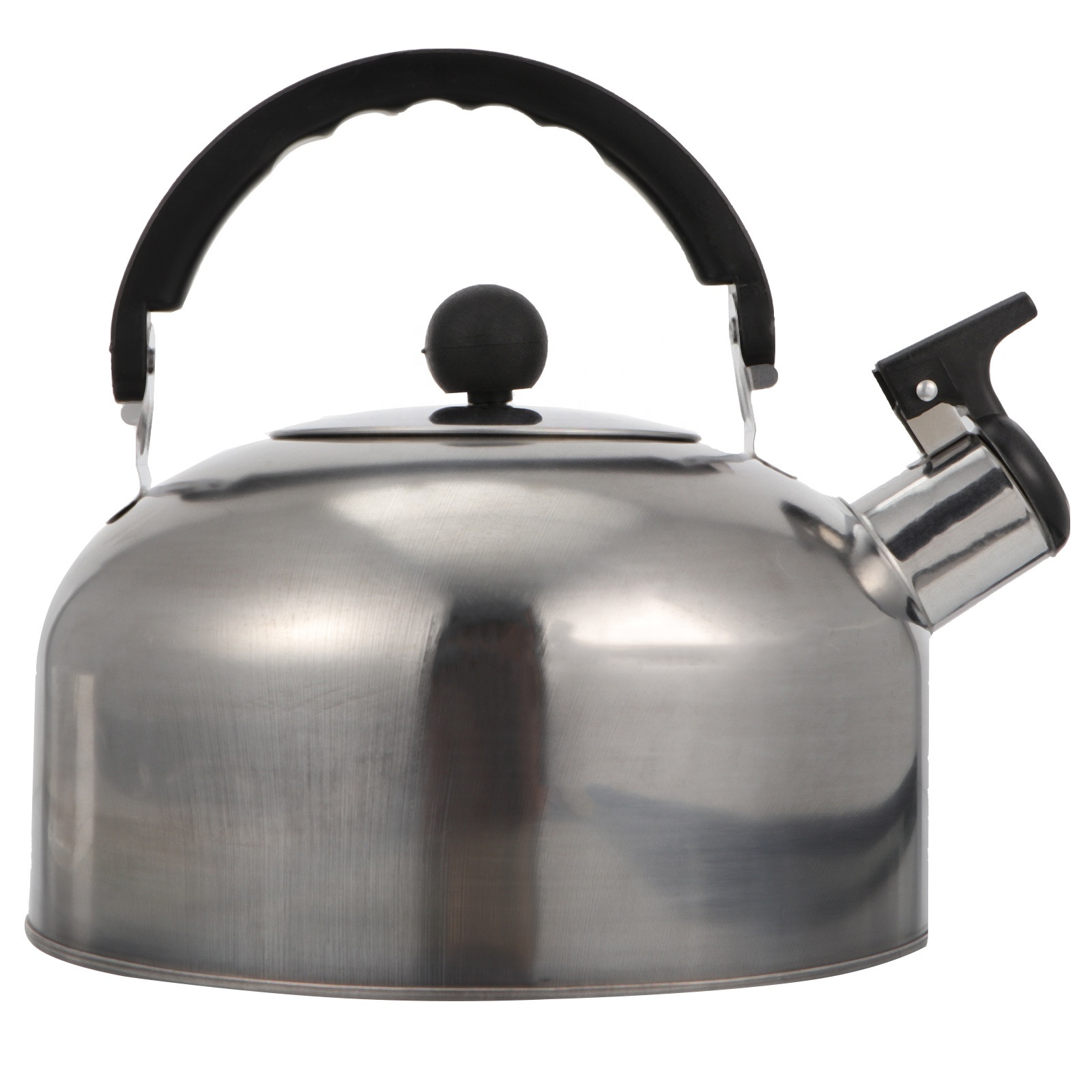 2024 New Factory Cheap Price Economic Kettle with Color Painting Stainless Steel Whistling Tea and Coffee Bottle Kettle