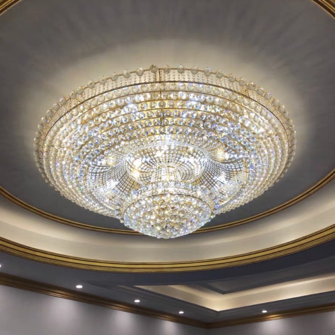 Indoor Gold Luxury Modern Crystal Dinning Room Lighting Ceiling Lights For Home Decorations Hotel Lights