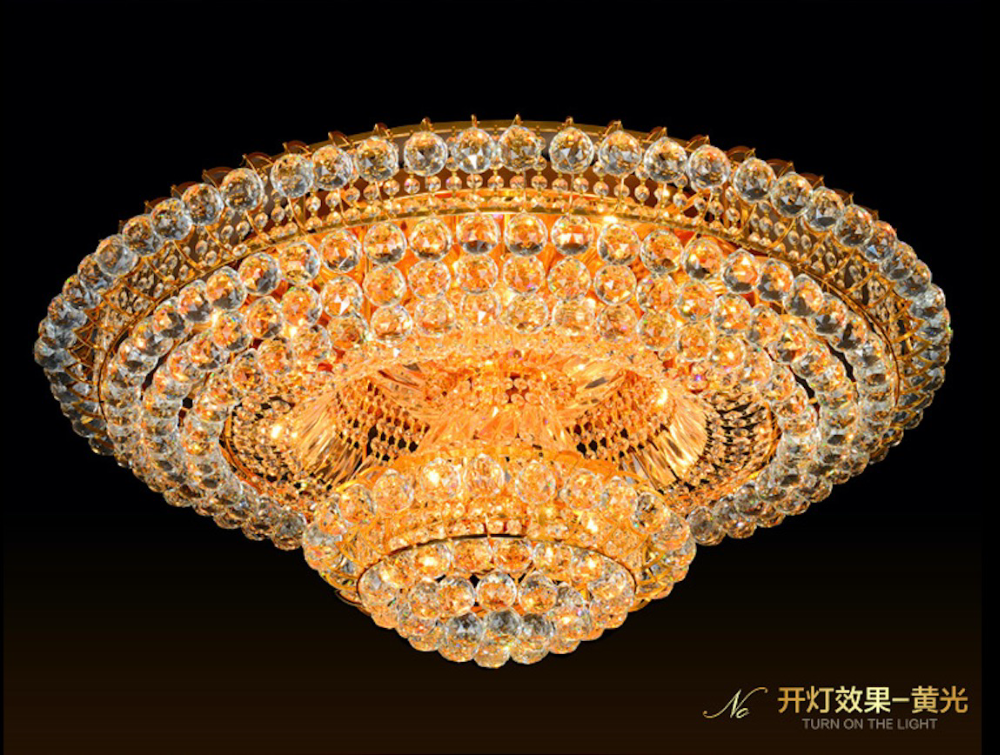 Indoor Gold Luxury Modern Crystal Dinning Room Lighting Ceiling Lights For Home Decorations Hotel Lights