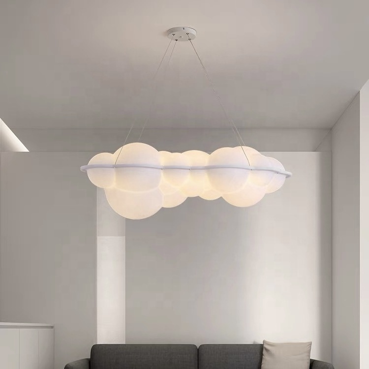 modern bedroom lighting European chandelier living room nordic lamp LED pendant lights cloud white chandeliers for wedding decor