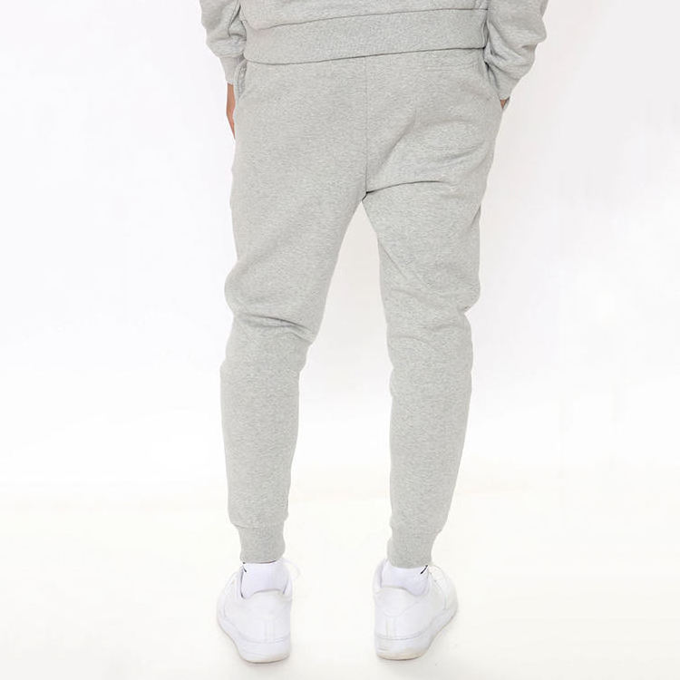 Custom Blank Hoodies Jogger Pants Set French Terry 100% Organic Cotton Heavyweight Men Tracksuit