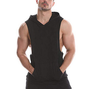 Wholesale Men's Custom Logo Workout Fitness Bodybuilding Gym Clothing Sleeveless Vest Wife Beater Men Stringer Tank Top