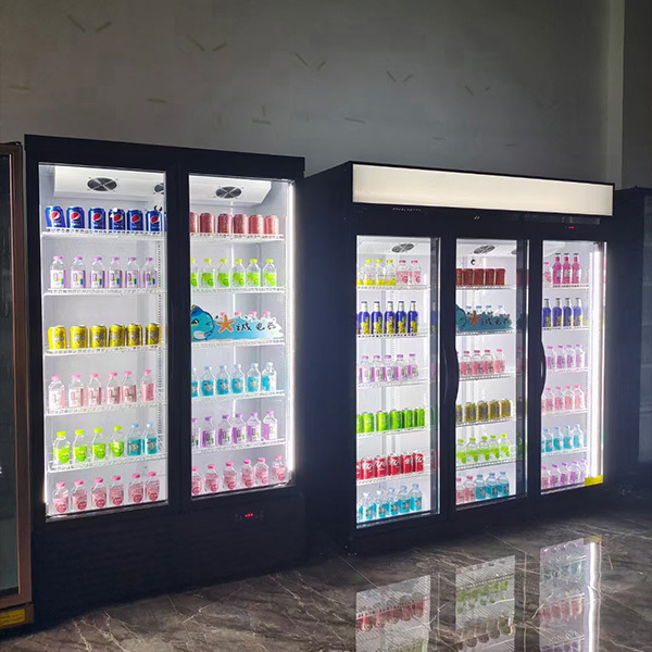 store vertical beverage cabinet glass door fridge upright beverage cooler beverage refrigerator cooler