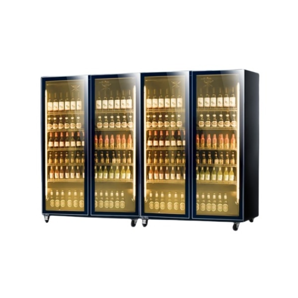 Factory direct glass door refrigerator Vertical beverage freezer Vertical beer freezer Refrigerated display freezer