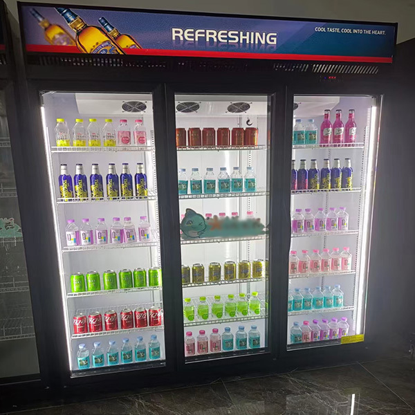 store vertical beverage cabinet glass door fridge upright beverage cooler beverage refrigerator cooler