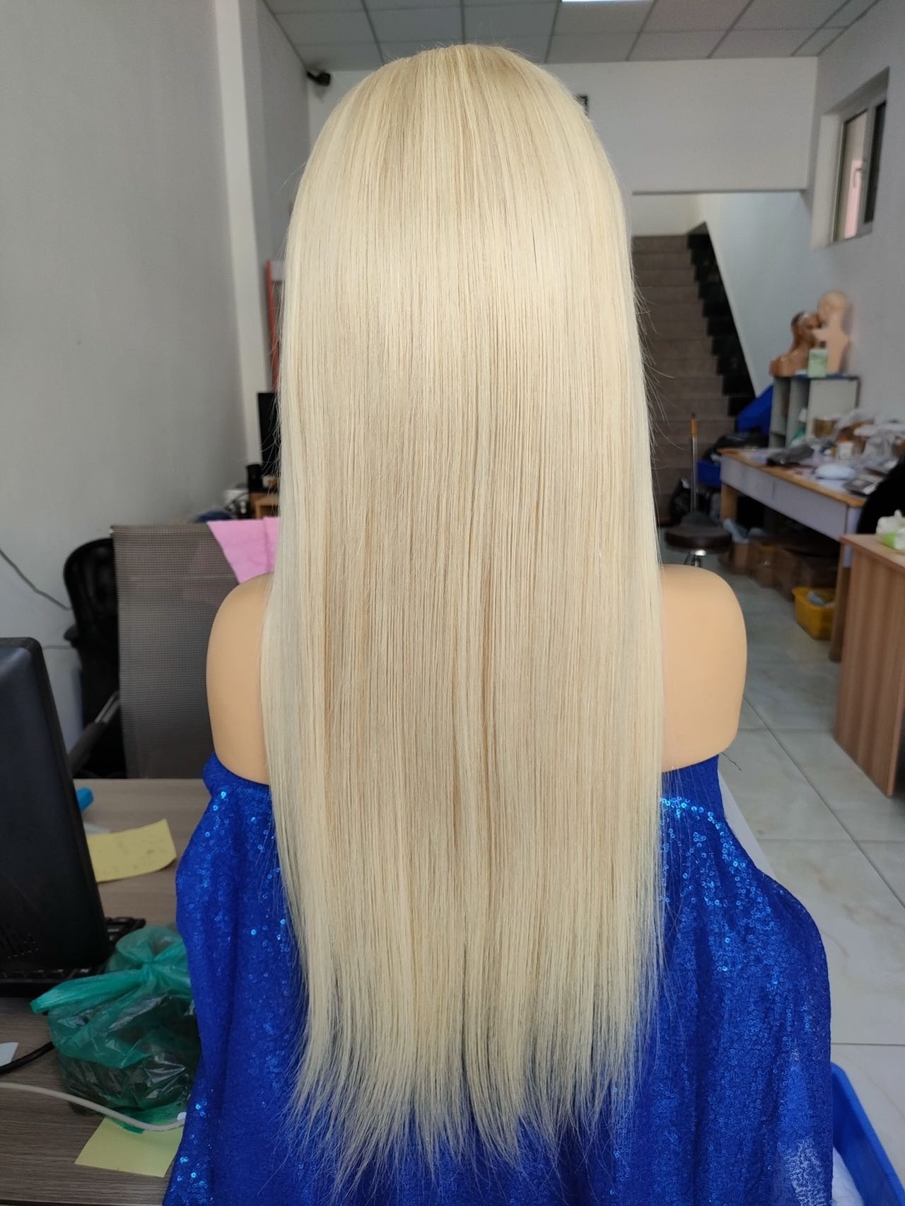 Amara full lace wig with blonde human hair for sale wigs full lace blond for white woman 100% virgin hair blonde 613 full lace