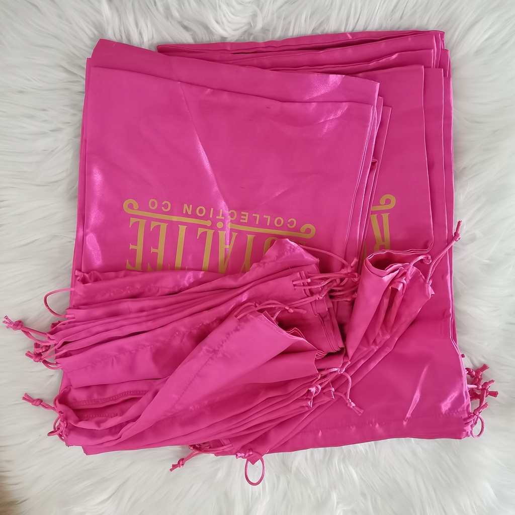 Amara hair wig bag custom logo,wholesale satin bags for wigs,plastic wig bag in factory