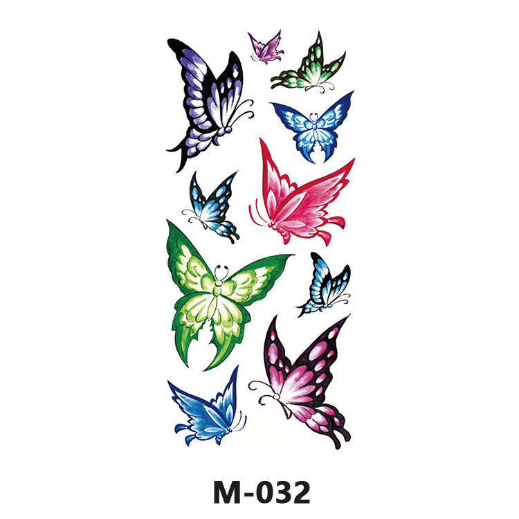 Amara Ren Butterfly tattoo sticker Waterproof anti-sweat ink imported from Germany medical nano glue herbal juice tattoo on hand