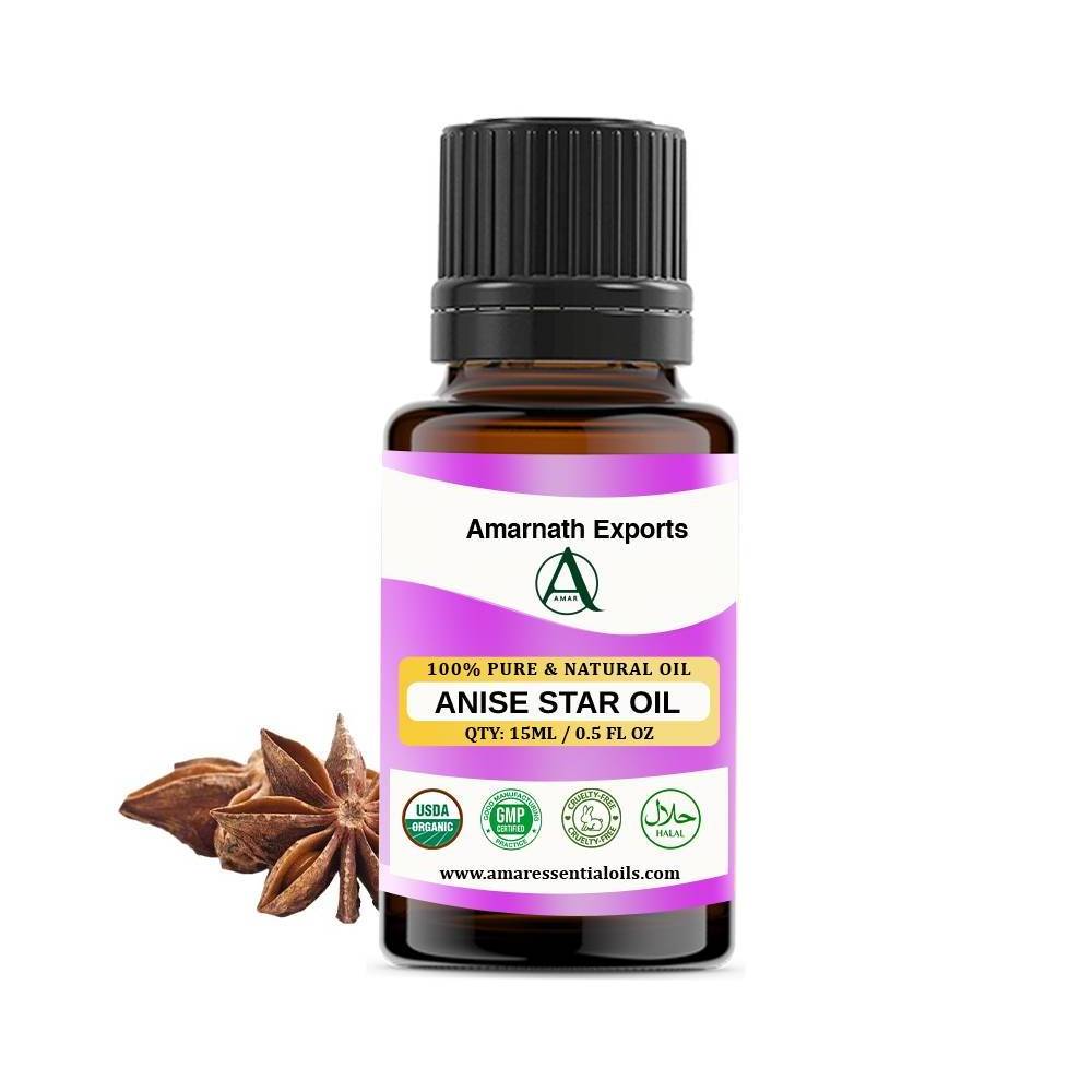 NPOP Certified Anise Oil from Amarnath Exports Offer Organic Natural 100% Purity Star Anise Oil