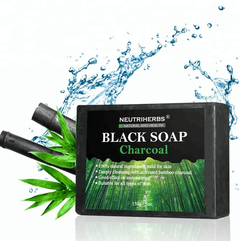 Wholesale Skin Smooth Whitening Activated Black Bamboo Charcoal Soap