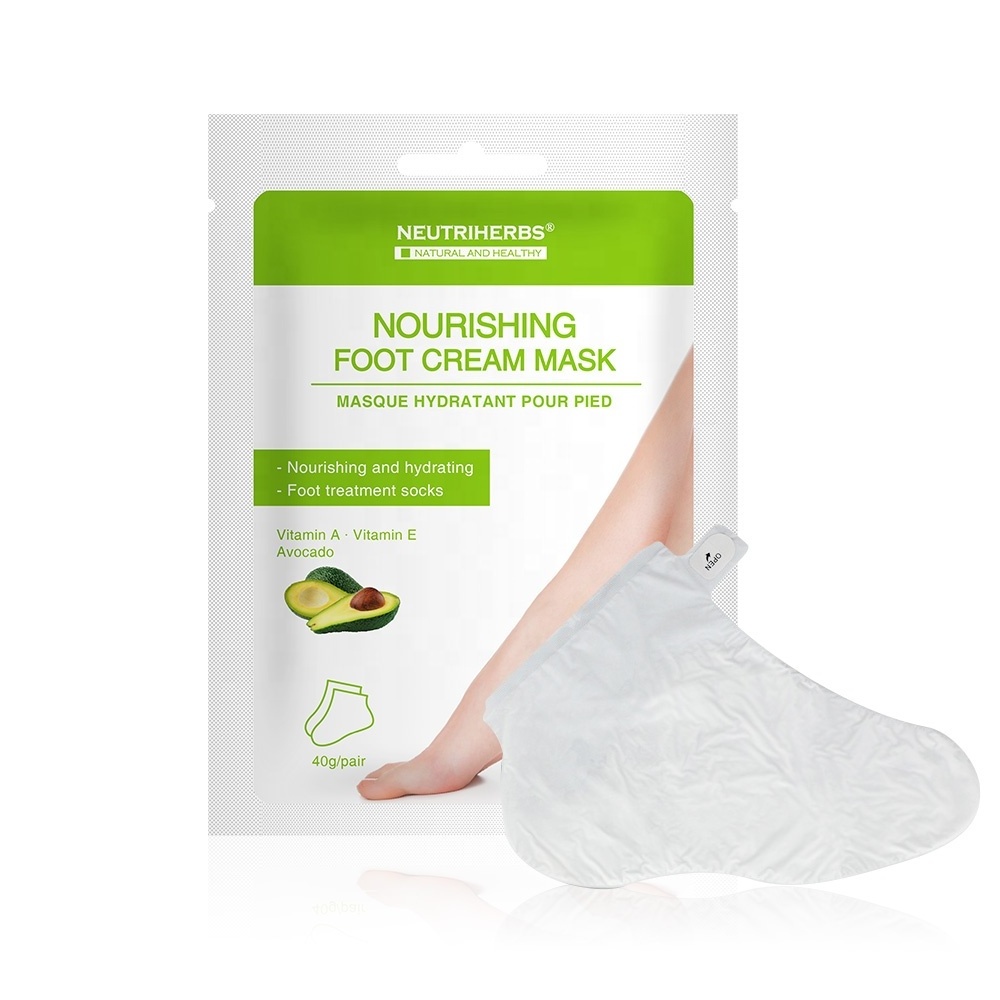 Oem Private Label Removes Rough Heels Dry Skin Exfoliating Peel Nourish Feel Silk Foot Mask