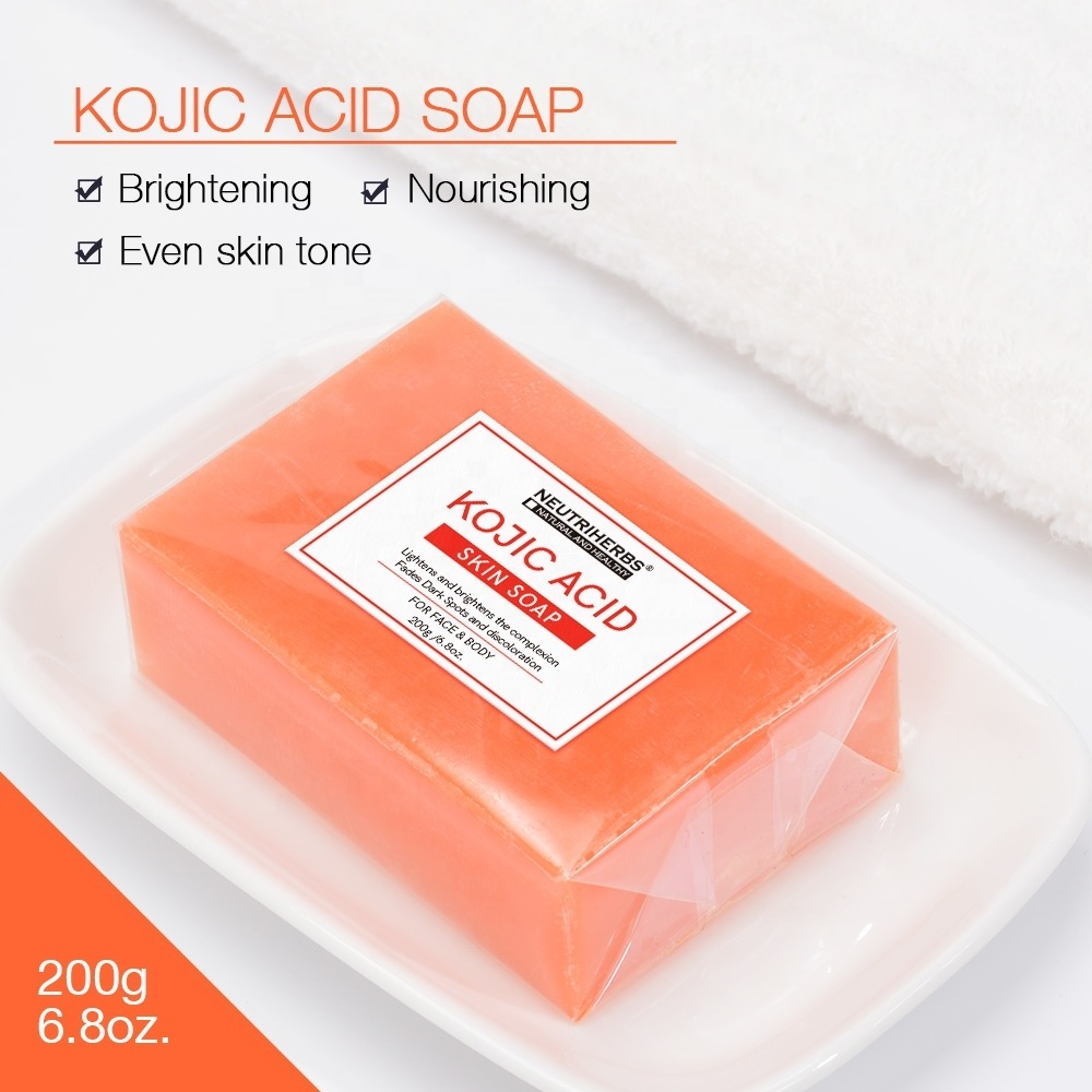 Private Label Kojic Acid Soap Whitening Glutathione For Skin Lightening African Black Soap