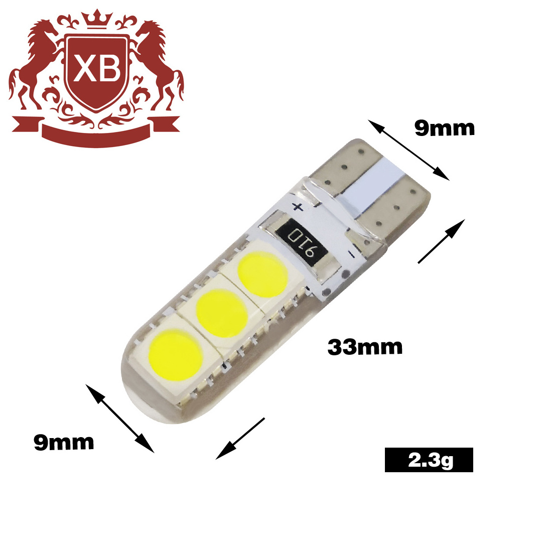 Perfect LED T10 socket 194 W5W Canbus 6SMD 5050 Silicone car led width light No Error auto reading lamp bulb 12 volt