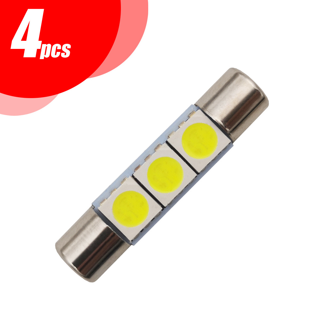 AMS LED Festoon 29/31/36/39mm LED Interior Bulbs For Car Sun Visor Vanity Mirror Lights Replacement Halogen Lamp led festoon