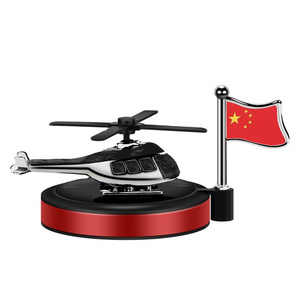 AMS Car Perfume Helicopter Solar Energy Car Perfume Diffuser Scent Replaceable Fragrance Aromatherapy Dashboard Car Accessory