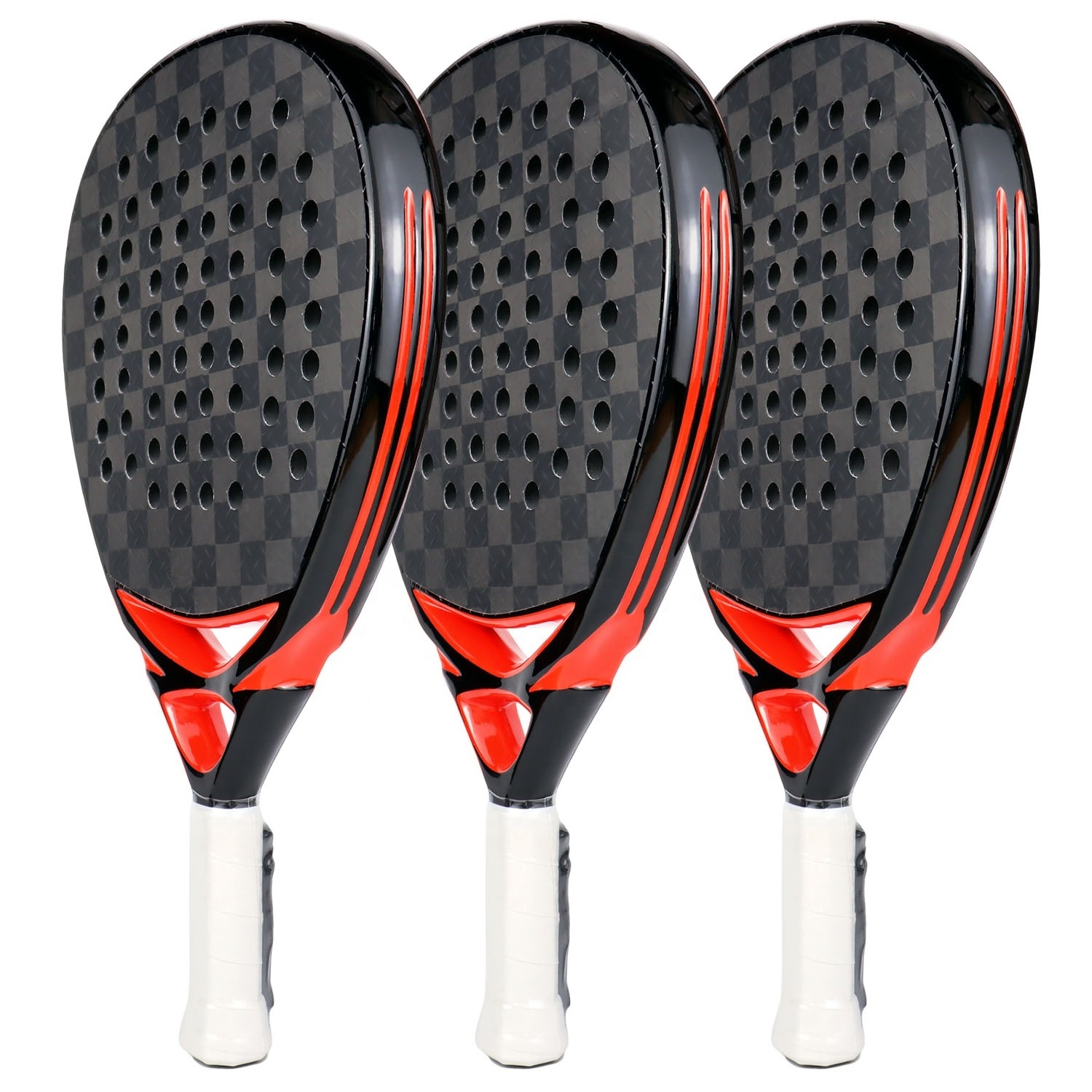 AMA SPORT Amazing Design Custom Brand Diamond Shape Carbon Fiber 3K Padel Racket Tennis Racquet Professional CN Manufacturer