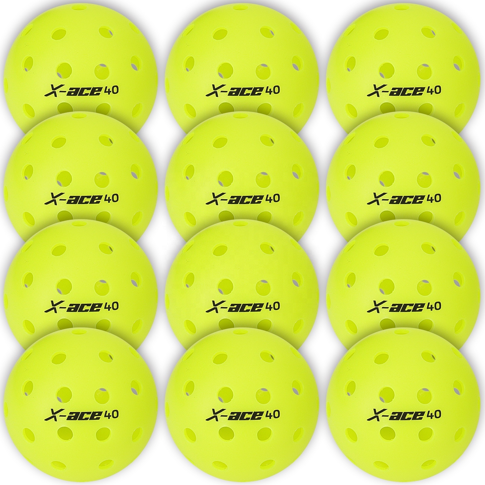 2024 AMA Custom 40 Holes 26 Holes Pickleball Balls X40 Indoor and Outdoor Pickle ball USAPA Approved Pickleball Set