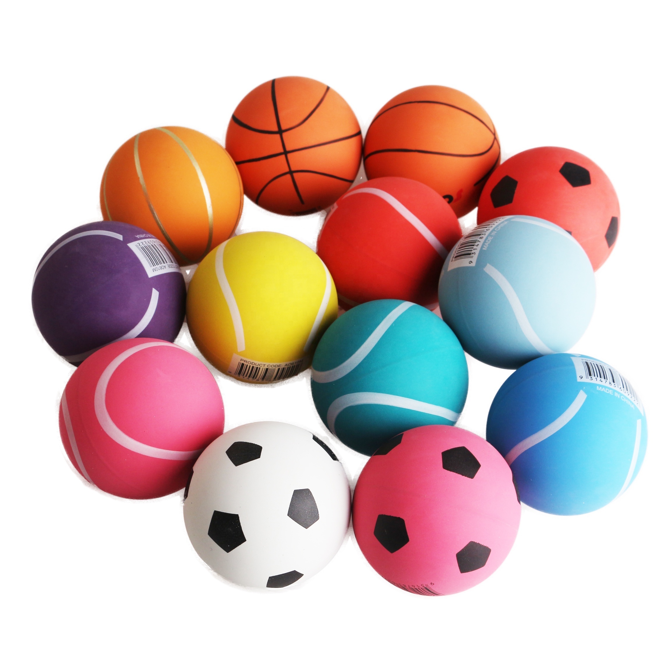 High Quality Sports Toy Rubber Wall Ball Rebound Own Manufacture Customized OEM Unisex Led Light Bouncing Balls 14 Years & up