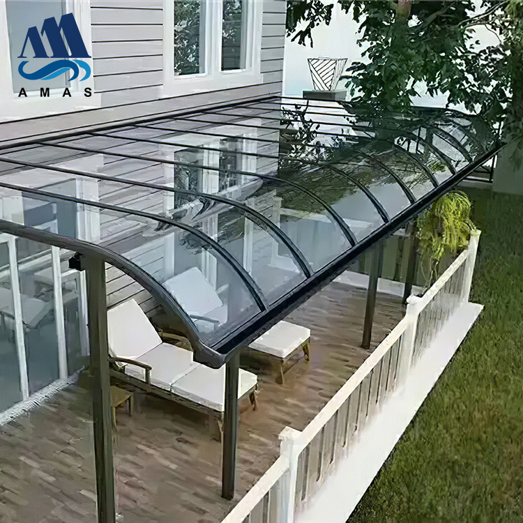 AMAS Outdoor Patio Awning Window Cover Sunshade Aluminum Awning Waterproof Polycarbonate Canopy Awnings